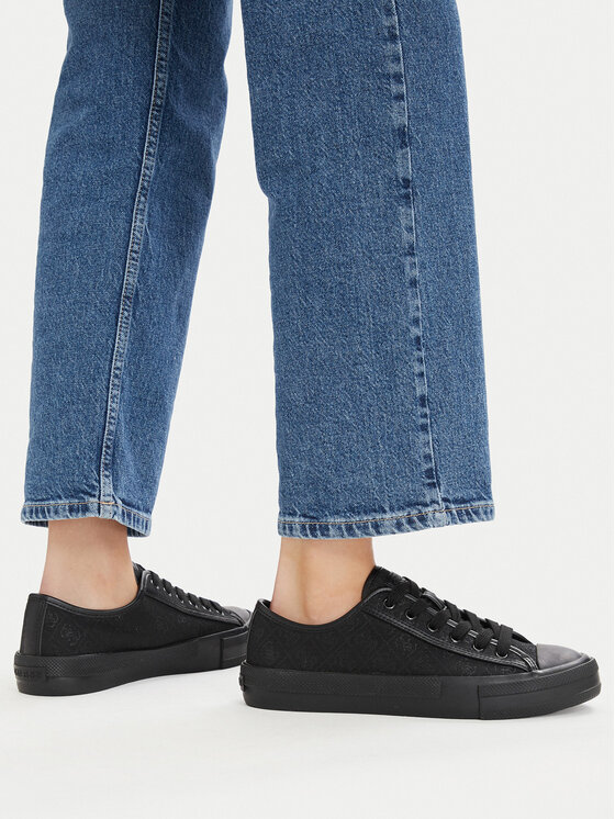 Guess Teniși FLJCR2 FAL12 Negru