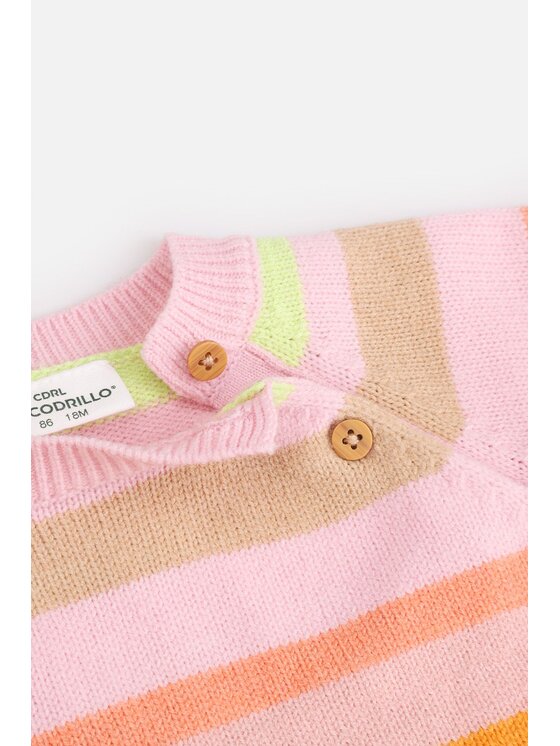 Coccodrillo Coccodrillo Sweter ZC4172101PGN-022 Kolorowy Regular Fit