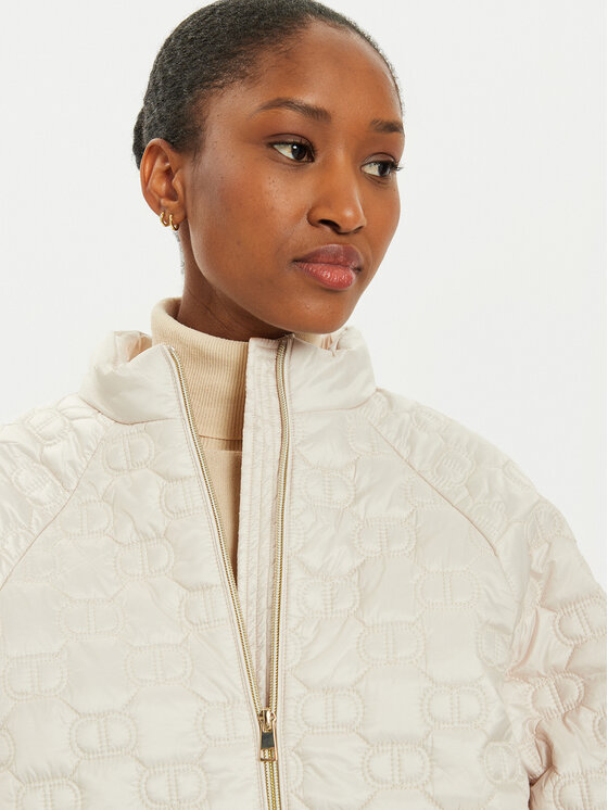 TWINSET TWINSET Demisezoninė striukė 242TP2021 Écru Relaxed Fit