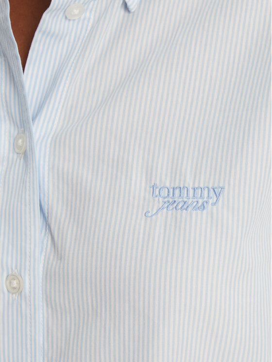 Tommy Jeans Tommy Jeans Cămașă DW0DW21400 Albastru celest Relaxed Fit
