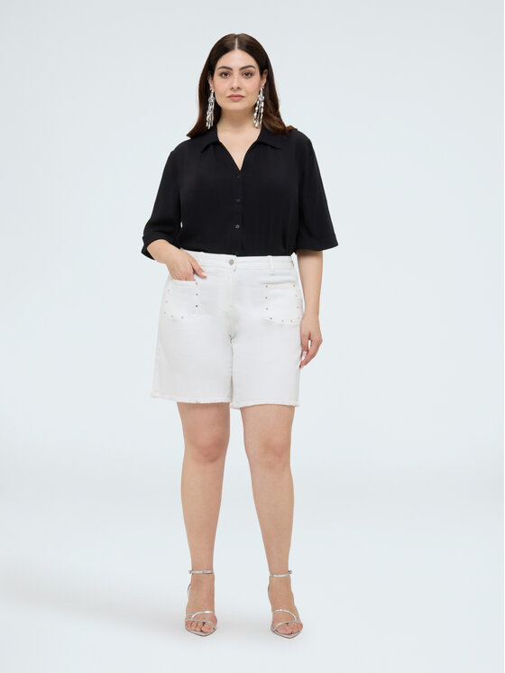 Fiorella Rubino Fiorella Rubino Koszula 5016L000182N033 Czarny Regular Fit