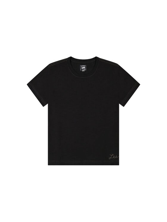 Lee Lee T-Shirt PERFECT TEE Czarny Regular Fit
