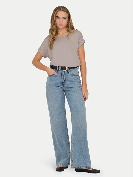 ONLY ONLY Tricou Moster 15106662 Bej Loose Fit