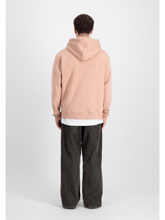 Alpha Industries Alpha Industries Bluza Basic Big Logo Hoodie Koralowy Regular Fit