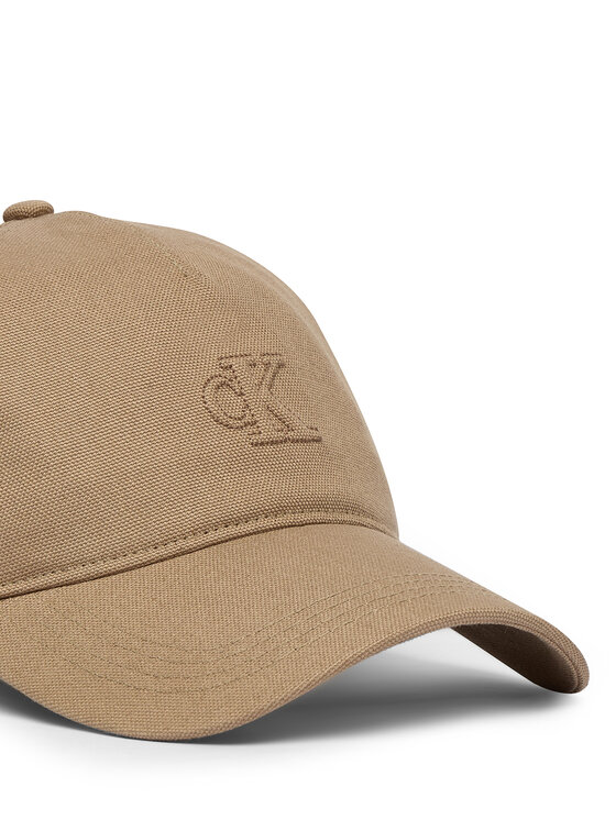 Calvin Klein Calvin Klein Kepurė su snapeliu Monogram Deboss Canvas Baseball LV04G5027G Smėlio
