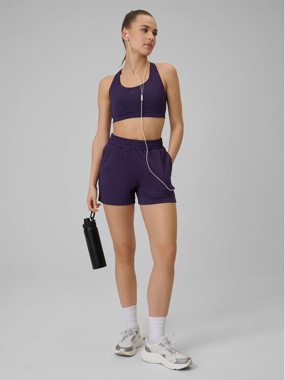4F 4F Szorty sportowe MULTI ACTIVE Fioletowy Regular Fit