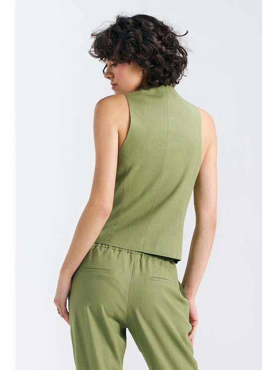 NIFE NIFE Kamizelka KA05 Zielony Classic Fit