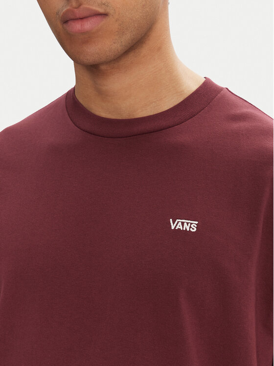 Vans Vans Tricou Left Chest II VN000P1P Vișiniu Loose Fit