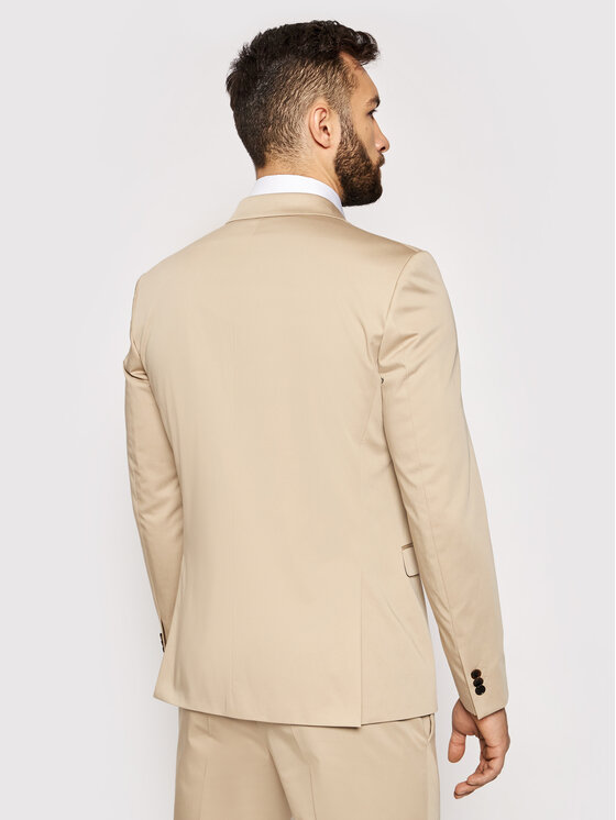 JOOP! JOOP! Öltöny 17 Js-44Damon-Gun 30026523 Bézs Extra Slim Fit