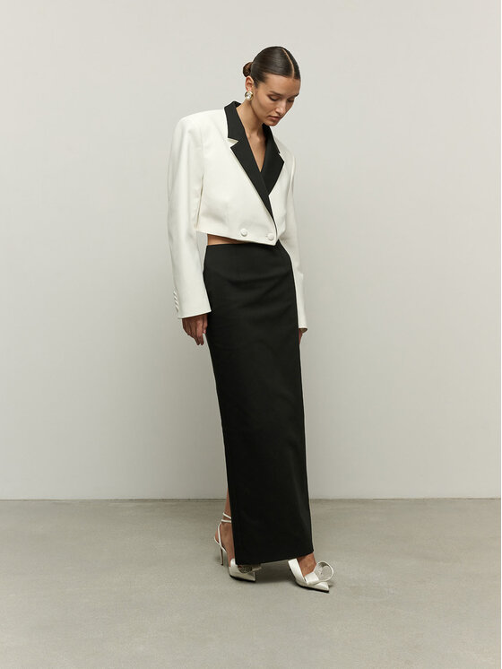 La Mania La Mania Spódnica AFFAIR BLACK Czarny Classic Fit
