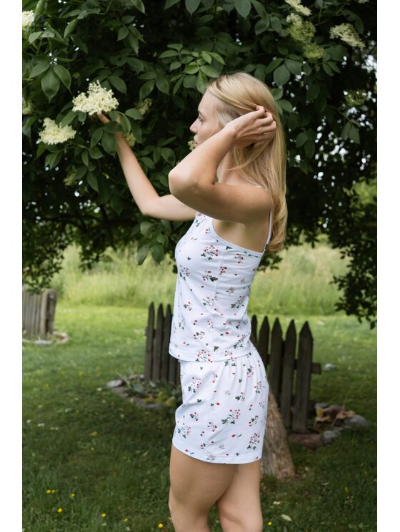 White pocket White pocket Piżama na ramiączkach Biały Regular Fit