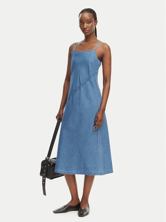 Calvin Klein Jeans Calvin Klein Jeans Džinsinė suknelė LV047F748G Šviesiai mėlyna Regular Fit