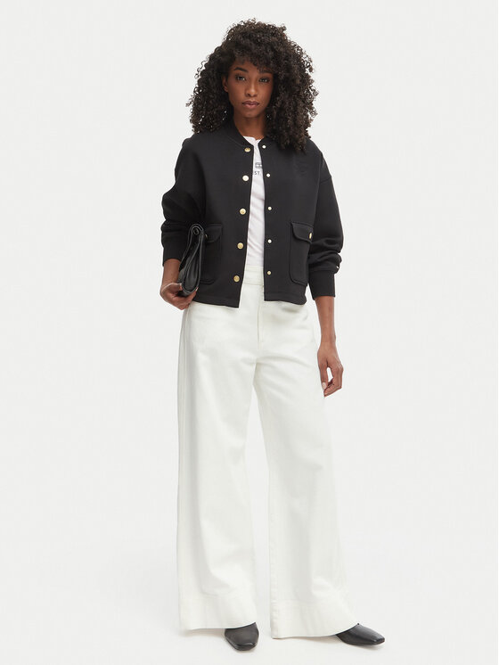 Tommy Hilfiger Tommy Hilfiger Átmeneti kabát WW0WW48730 Fekete Relaxed Fit