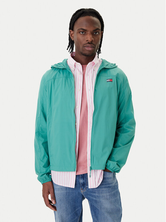 Tommy Jeans Kurtka przejściowa DM0DM23112 Zielony Regular Fit