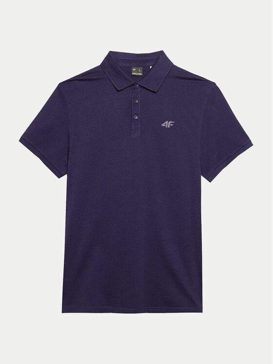 4F 4F Polo 4FWSS24TPTSM130 Granatowy Regular Fit