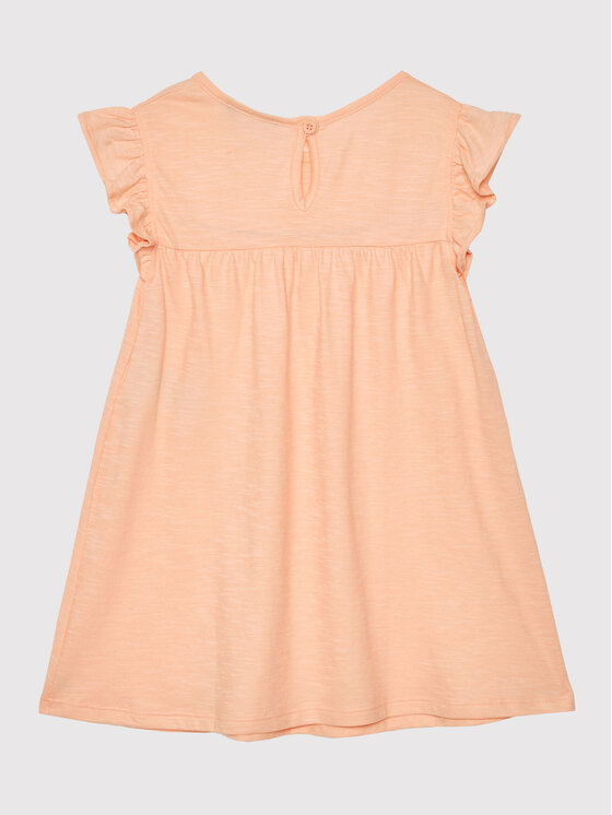 United Colors Of Benetton United Colors Of Benetton Poletna obleka 3Z7QGV002 Oranžna Regular Fit