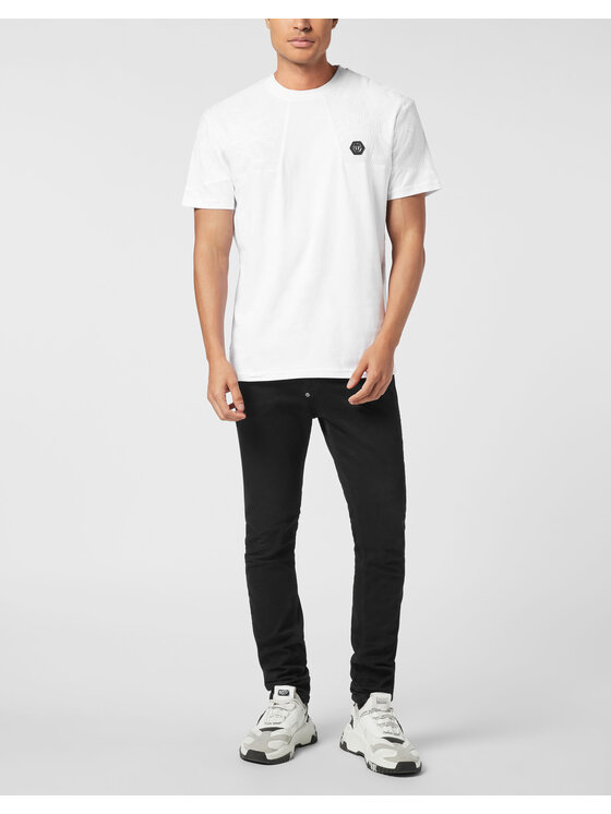 PHILIPP PLEIN PHILIPP PLEIN T-Shirt 26195 Biały Regular Fit