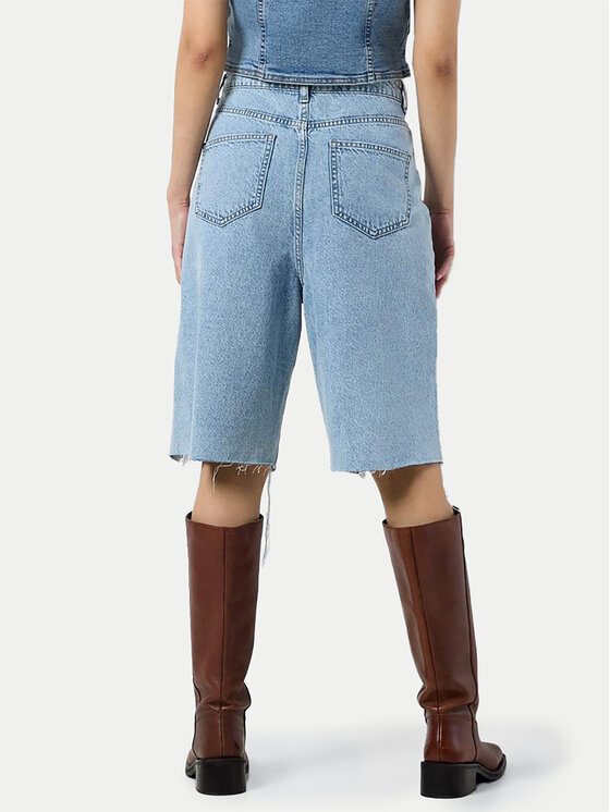 Noisy May Noisy May Szorty jeansowe Jytte 27030816 Niebieski Straight Fit