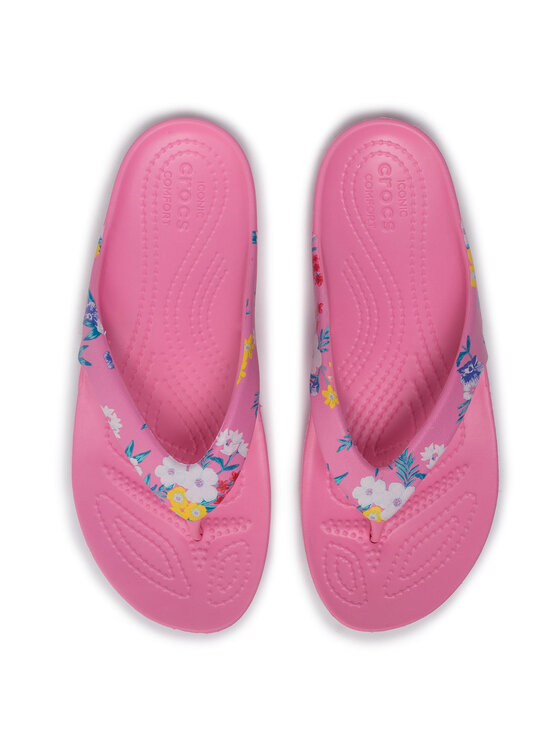 Crocs Zehentrenner Kadee II Printed Flip W 205998 Rosa Modivo