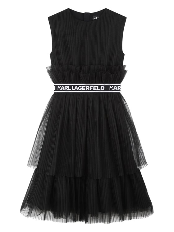 KARL LAGERFELD KARL LAGERFELD Sukienka z30083_09b Czarny Regular Fit