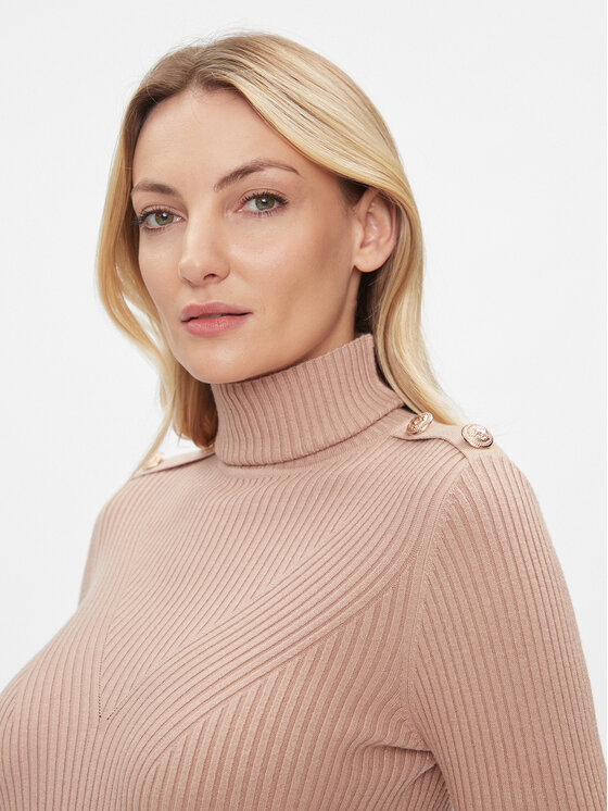 Fracomina Fracomina Rollkragenpullover FS23WT7025K50401 Braun Slim Fit