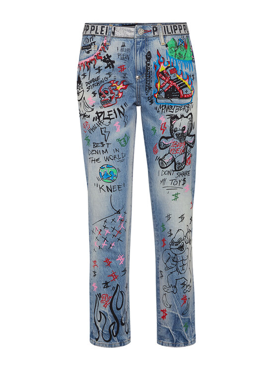 PHILIPP PLEIN PHILIPP PLEIN Jeans 30956 Blu Boyfriend Fit