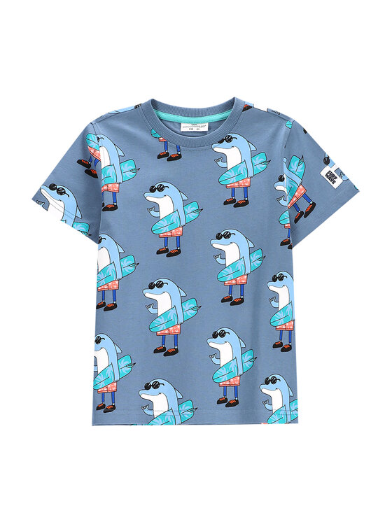 Chłopięcy T-Shirt Coccodrillo, Rozmiar 116, Niebieski, WC5143203HBK