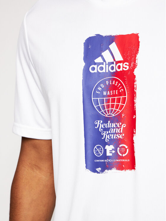 adidas Funkčné tričko Icons Graphic GL3262 Biela Regular Fit • Modivo.sk