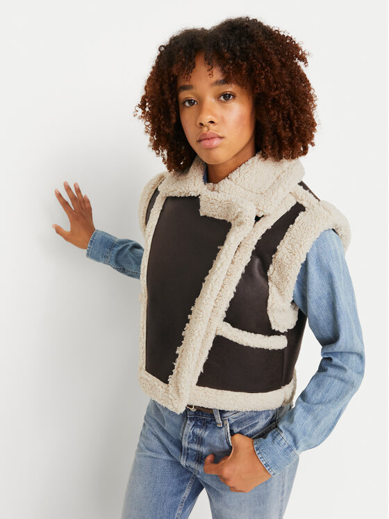 JJXX JJXX Αμάνικο Μπουφάν Joanna 12264943 Μαύρο Regular Fit