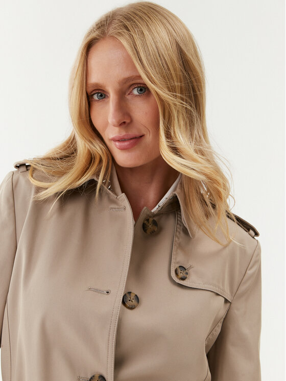 Tommy Hilfiger Tommy Hilfiger Tenchcoat Heritage Single WW0WW24966 Beige Regular Fit