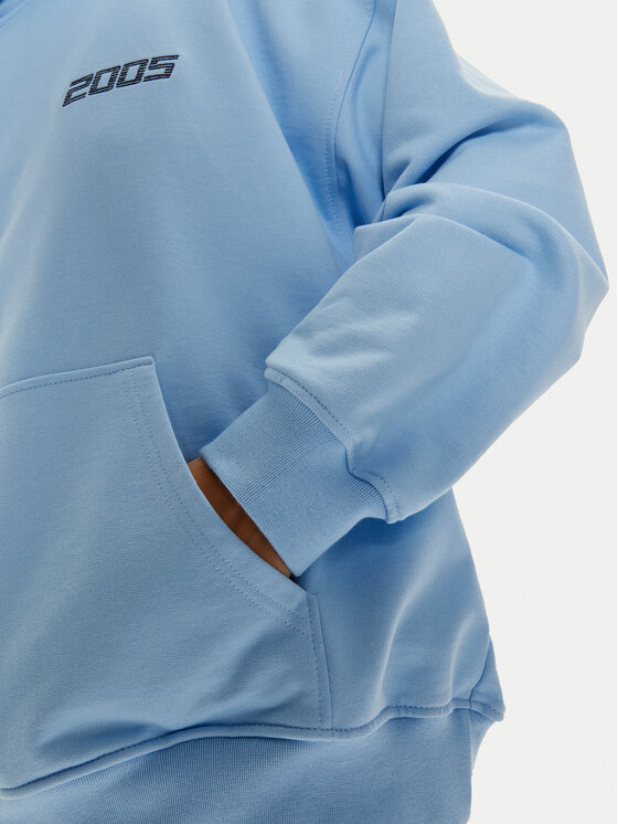 2005 2005 Mikina Unisex Basic Modrá Regular Fit