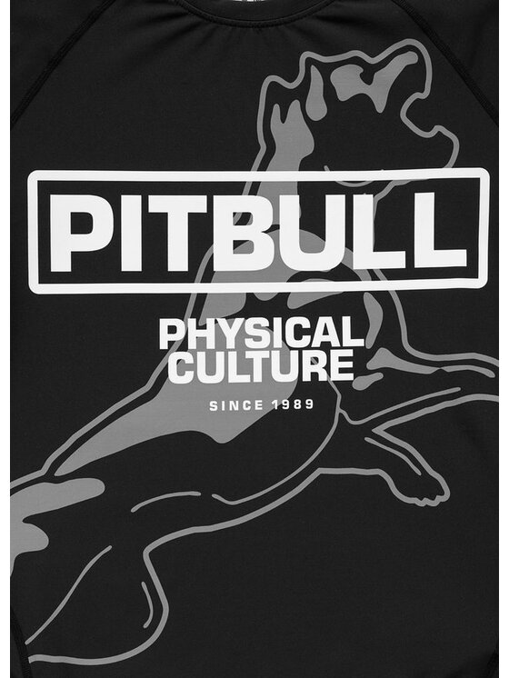 PITBULL PITBULL Koszulka techniczna PHYSICAL CULTURE Czarny Regular Fit