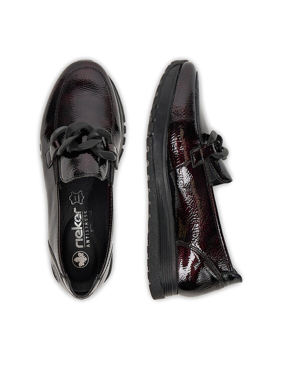 Rieker Rieker Nizki čevlji 49051-35 Bordo rdeča