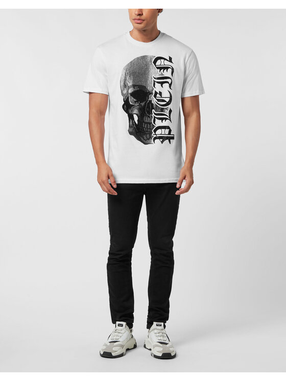 PHILIPP PLEIN PHILIPP PLEIN T-Shirt 26239 Biały Regular Fit