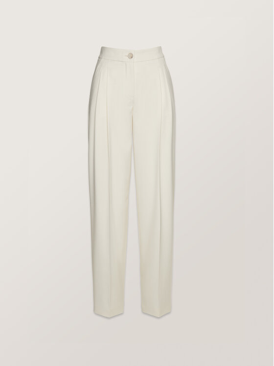 La Mania La Mania Pantalone da abito MARIS Bianco Classic Fit