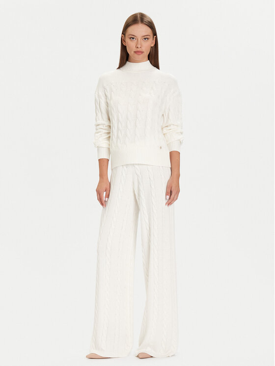 Guess Guess Krekls ar augstu apkakli W5BR30 Z1192 Écru Relaxed Fit