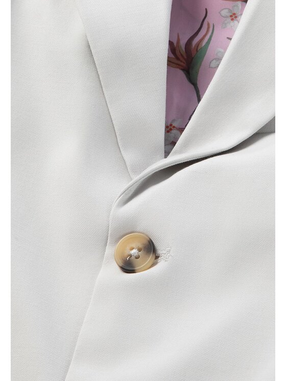 minoti minoti Marynarka 33FORMAL257 Kremowy Regular Fit