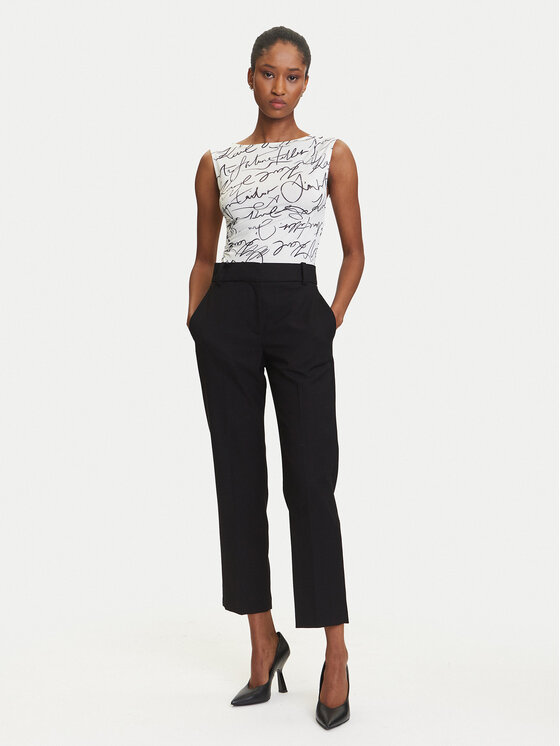 KARL LAGERFELD KARL LAGERFELD Bodijs A3W17010 Écru Slim Fit