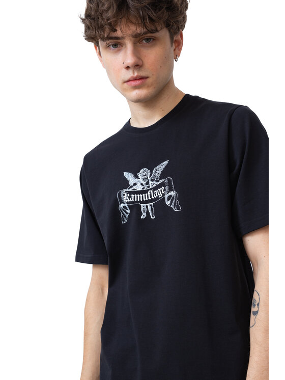 Kamuflage Kamuflage T-Shirt Hellfire Czarny Oversize