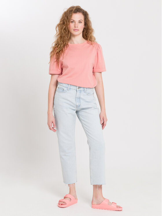 Cross Jeans Cross Jeans T-Shirt 55914-303 Pomarańczowy Regular Fit