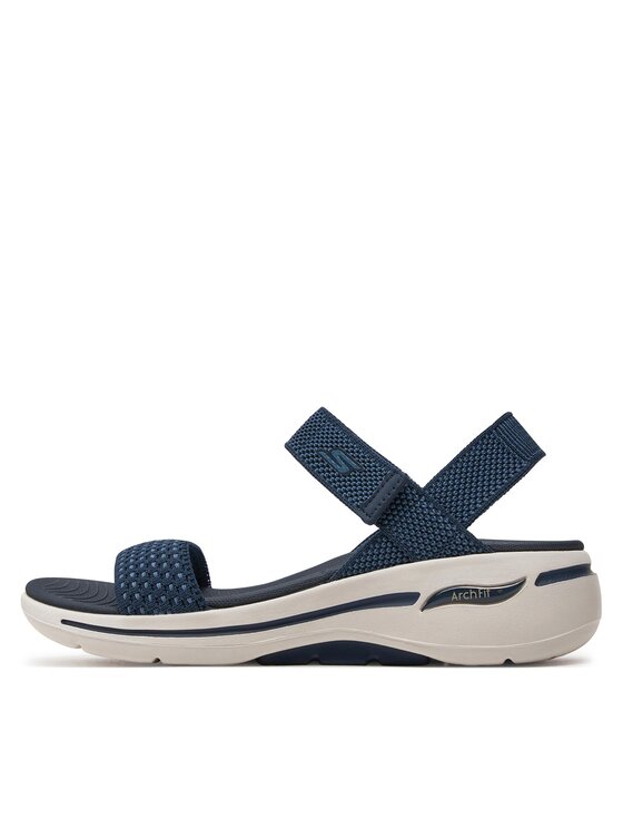 Skechers Skechers Sandale Go Walk Arch Fit Sandal-Polished 140264/NVY Tamnoplava
