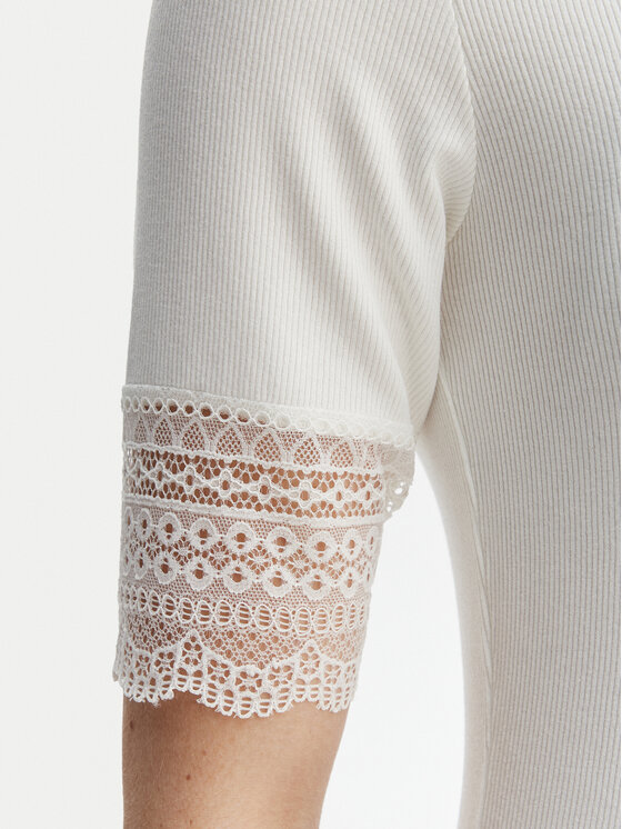 ONLY ONLY Блузка Tilde 15335353 Білий Slim Fit