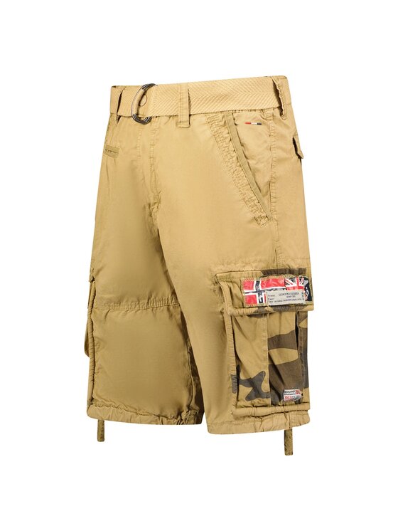 Geographical Norway Geographical Norway Bermudy SX1425H/GNO-Beige Beżowy Regular Fit