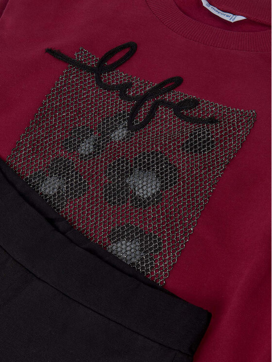 Mayoral Mayoral Komplet jopica in legice 7755 Črna Regular Fit