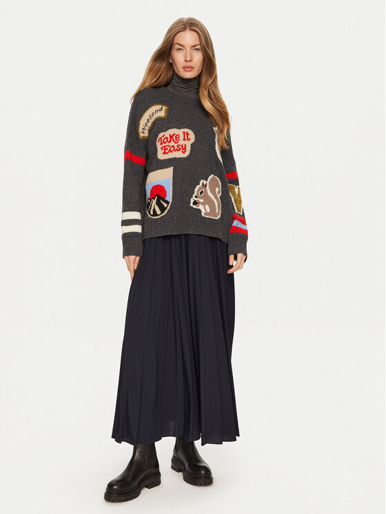 Weekend Max Mara Weekend Max Mara Πουλόβερ Talamo 2425366212 Γκρι Relaxed Fit