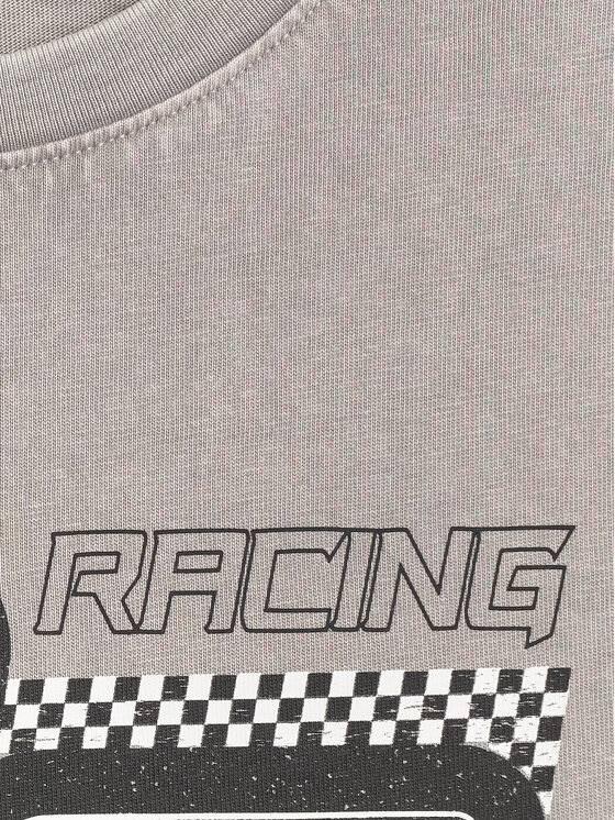 4F 4F T-Shirt ESPORTS RACING Szary Loose Fit