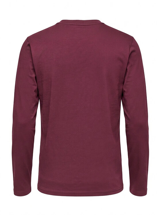 Ombre Ombre S dlouhým rukávem L171 Bordó Regular Fit