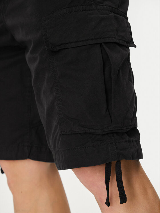 Jack&Jones Jack&Jones Kratke hlače iz tkanine Cole 12253122 Črna Loose Fit