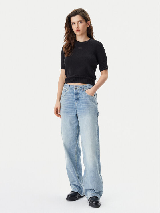 Tommy Jeans Tommy Jeans Sweater DW0DW20380 Fekete Regular Fit