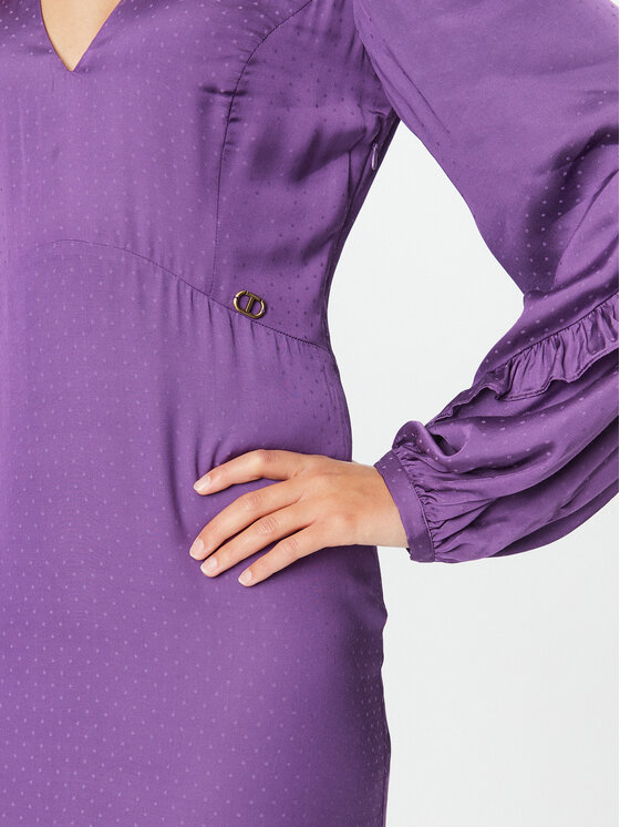 TWINSET TWINSET Rochie de seară 232TT2171 Violet Regular Fit